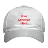 6 Panel Baseball White Cap