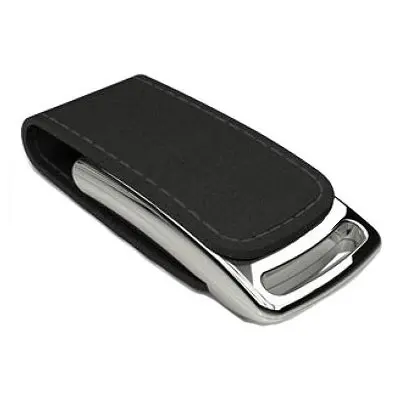 Alternative view of Customized leather pen drive |