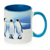 inner blue mug,customized coffee mug