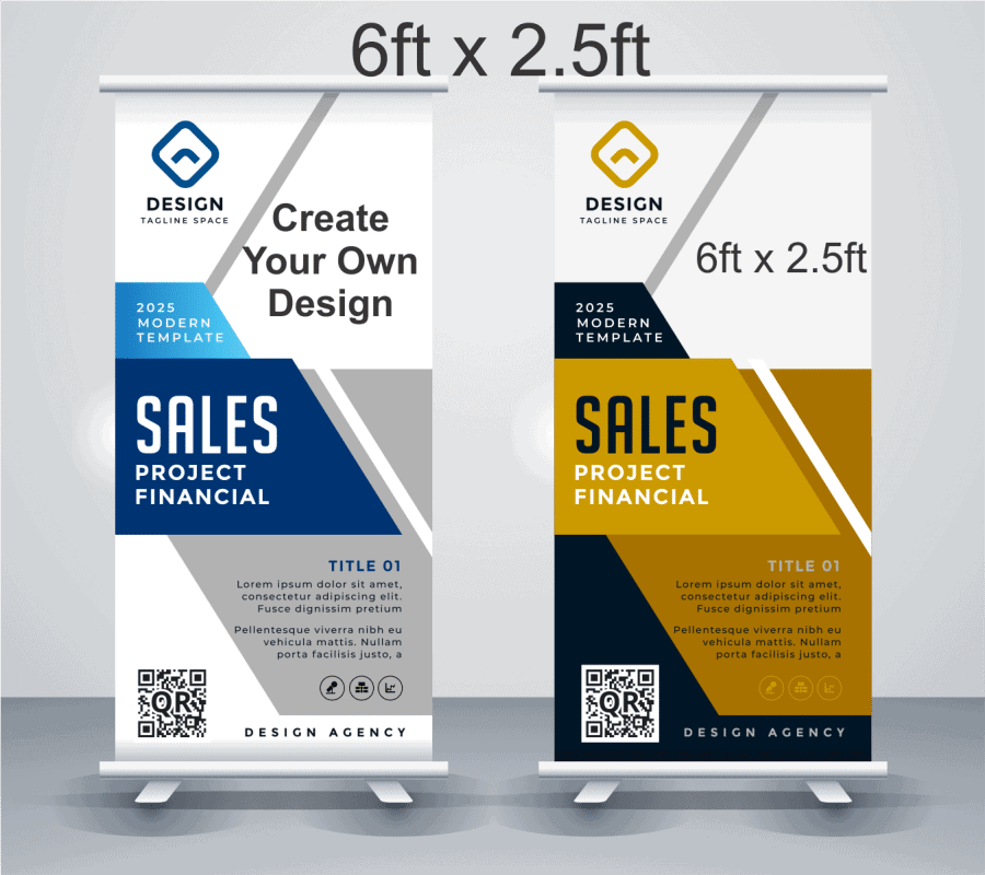 Roll-Up Standee (2.5ft x 6ft) | Banner - PrintMyGift.in