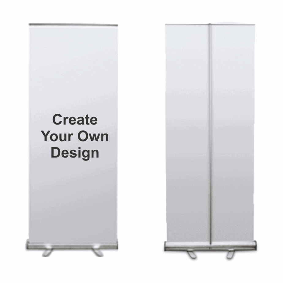 roll-up standee (2ft x 5ft),advertising standee banner,customized standee