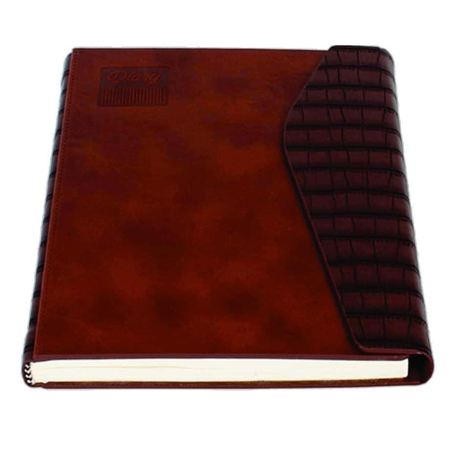 b5 pu natural 3d crocodile pu with magnetic loop,customized journal online,customized pocket with magnetic flap online
