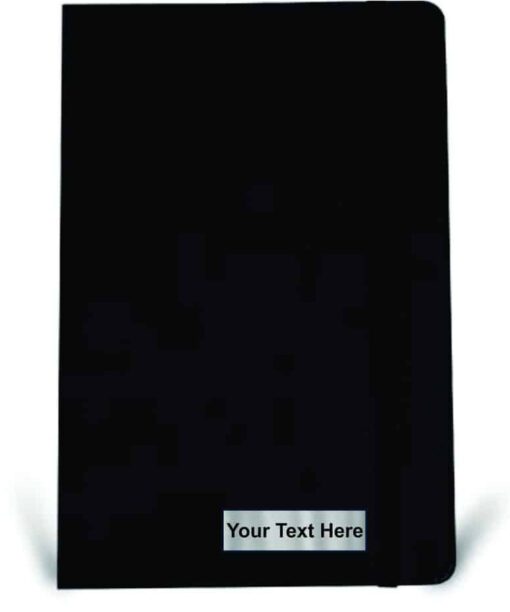 black band note-book,black notebook diary,buy personalized black band notebook pnline,notebook printing online