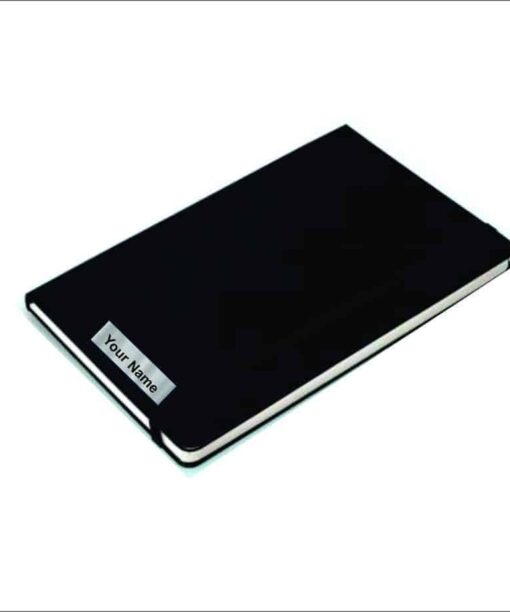 black band note-book,black notebook diary,buy personalized black band notebook pnline,notebook printing online