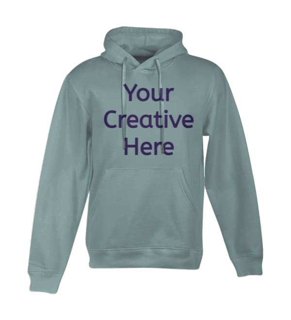 Grey customized hoodie with pockets - High Quality - PrintMyGift.in