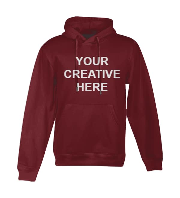 Maroon customized hoodie with pockets - High Quality - PrintMyGift.in