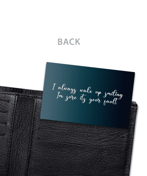 back with wallet