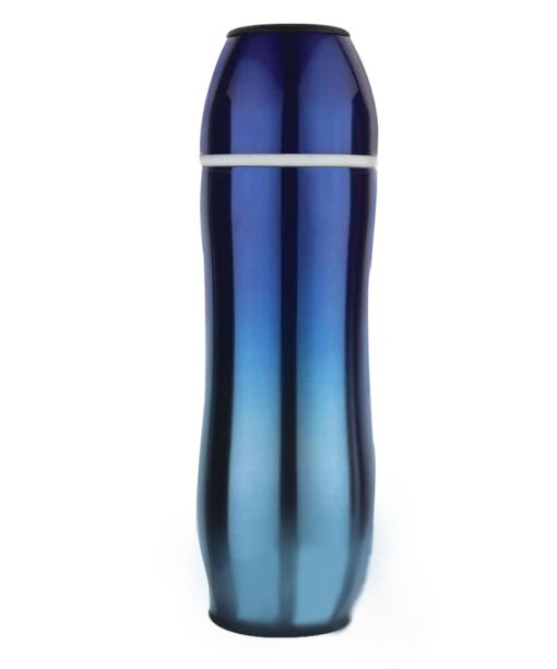 curvy bottle blue