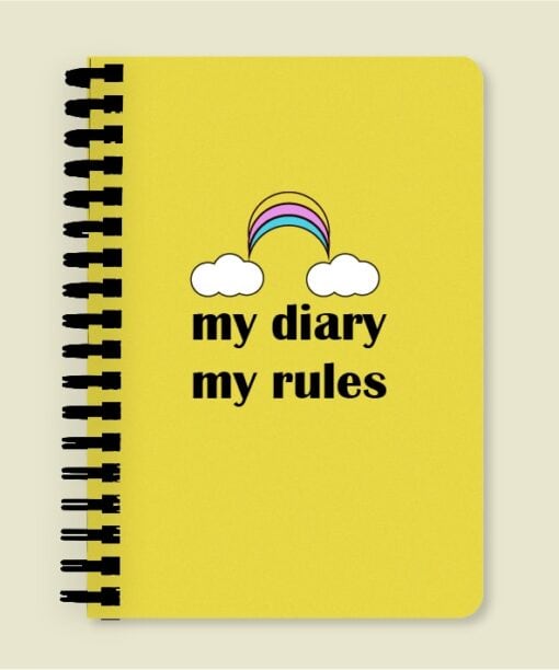 my diary my rules front