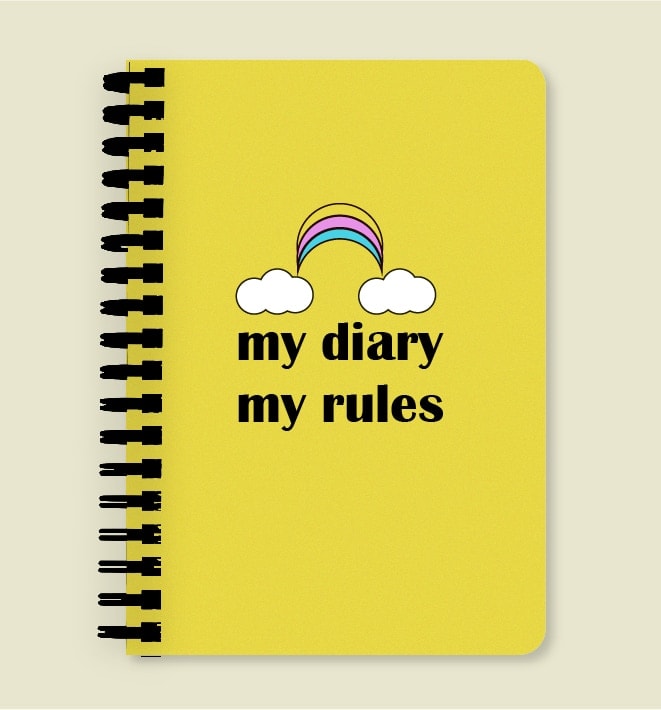 my diary my rules front
