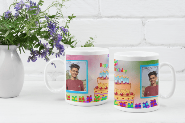 mockup featuring two 11 oz coffee mugs on a white table 37131 r el2