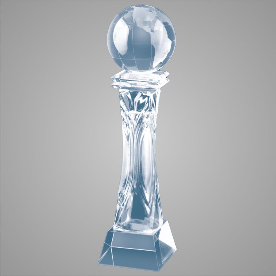 crystal trophy pmg 9057 pmg