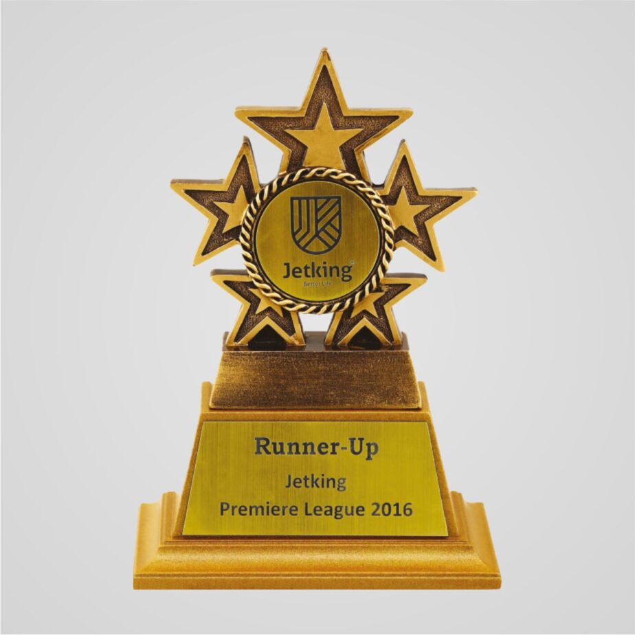 gold & wooden trophy pmg (r series) r 27 pmg