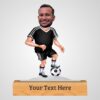"foot ball coach" caricature with personalized wooden base