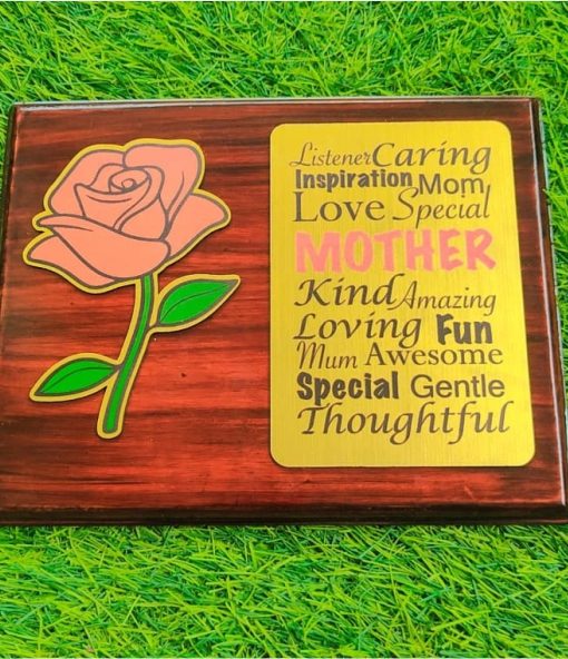 strong mother wooden plaque (special gift for mother on mother's day)