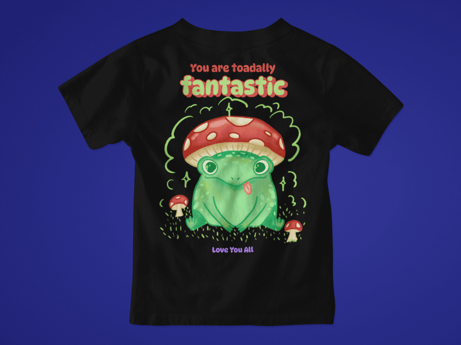 toadally fantastic toddler / infant round neck 100% cotton t shirt