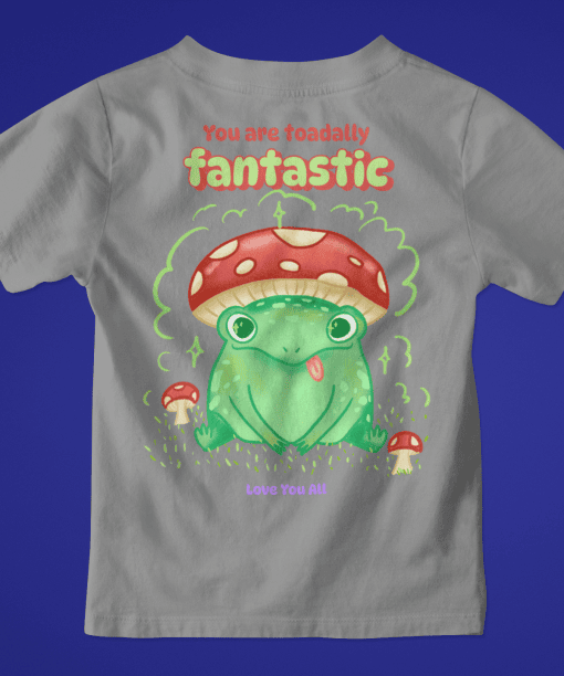 toadally fantastic toddler / infant round neck 100% cotton t shirt