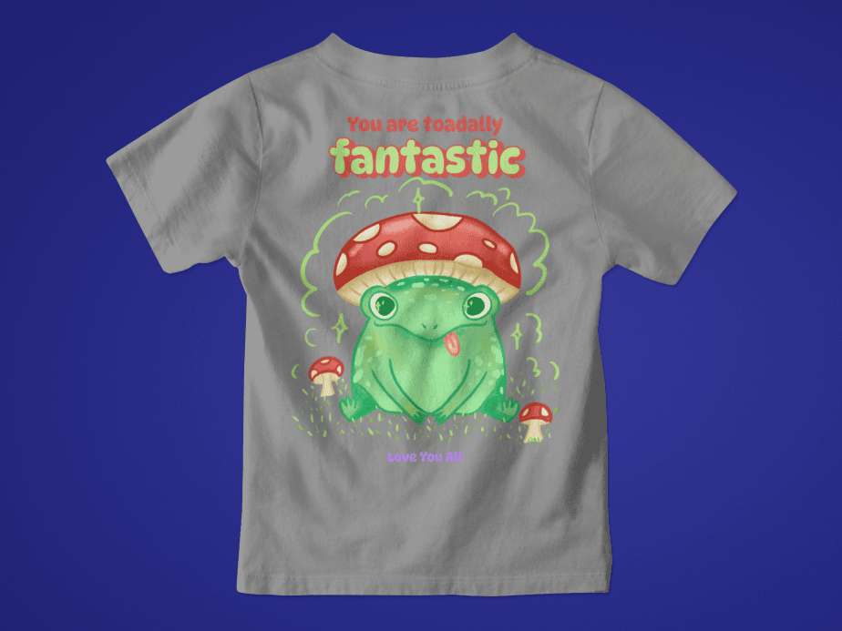 toadally fantastic toddler / infant round neck 100% cotton t shirt