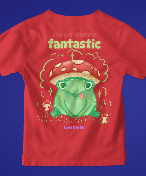 toadally fantastic toddler / infant round neck 100% cotton t shirt
