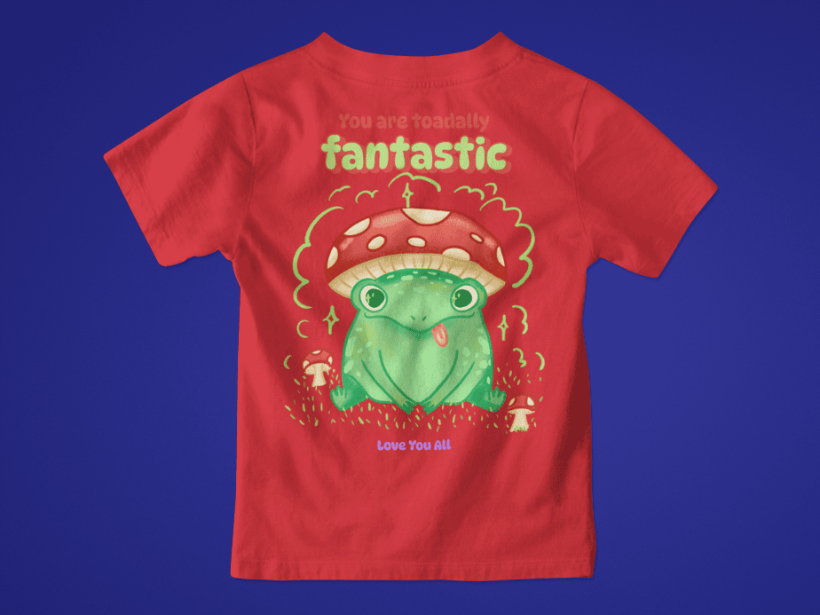 toadally fantastic toddler / infant round neck 100% cotton t shirt