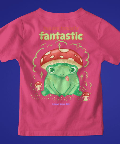 toadally fantastic toddler / infant round neck 100% cotton t shirt