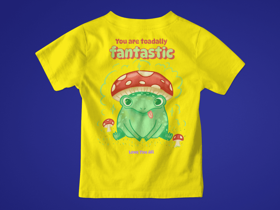 toadally fantastic toddler / infant round neck 100% cotton t shirt