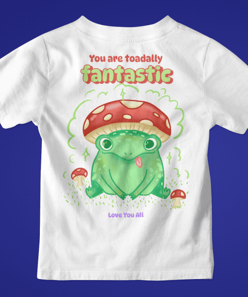 toadally fantastic toddler / infant round neck 100% cotton t shirt