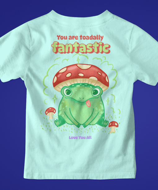 toadally fantastic toddler / infant round neck 100% cotton t shirt