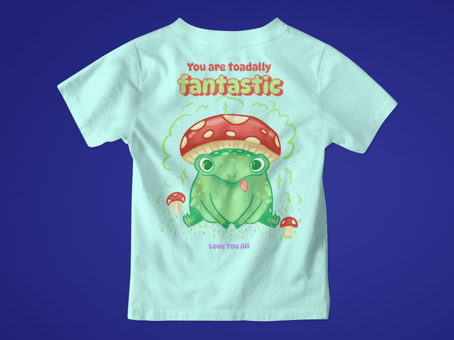 toadally fantastic toddler / infant round neck 100% cotton t shirt