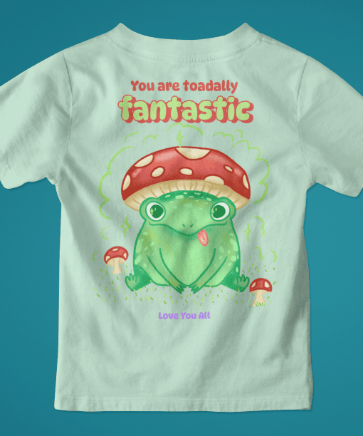 toadally fantastic toddler / infant round neck 100% cotton t shirt