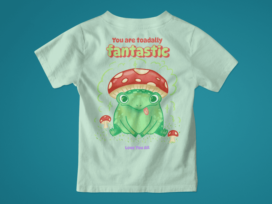 toadally fantastic toddler / infant round neck 100% cotton t shirt