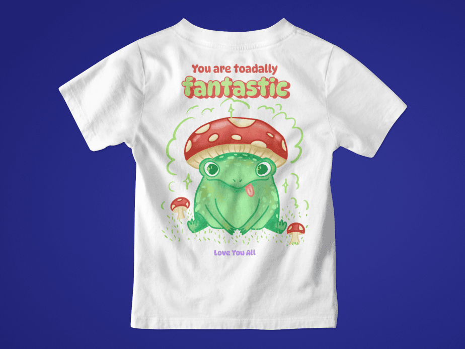 toadally fantastic toddler / infant round neck 100% cotton t shirt