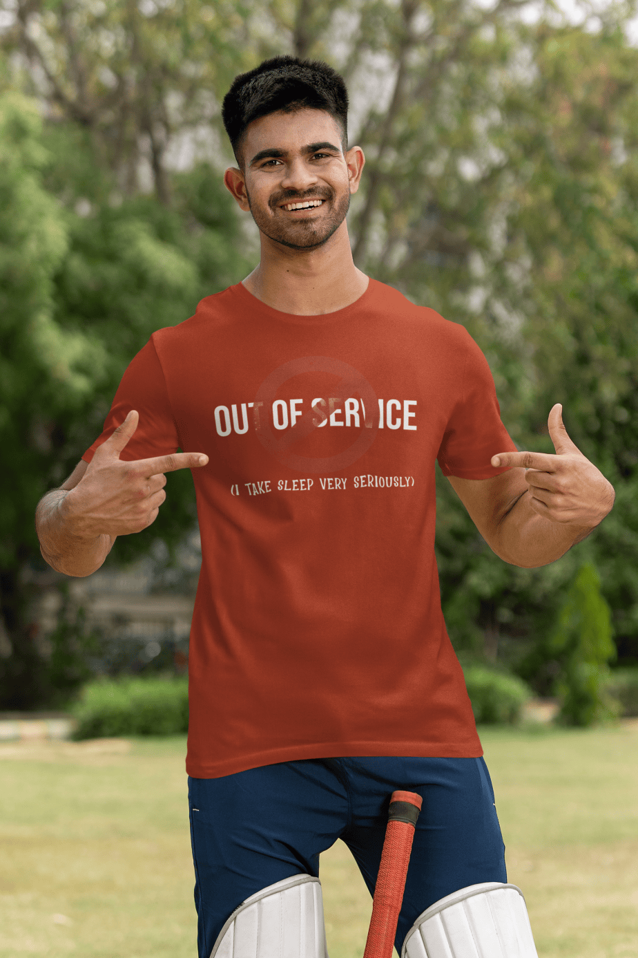 out of service half sleeve unisex cotton t shirt