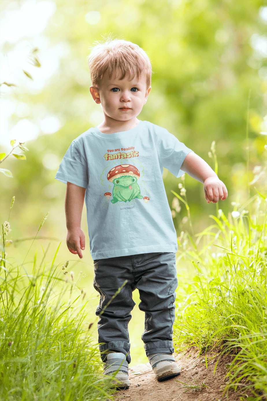toadally fantastic toddler / infant round neck 100% cotton t shirt