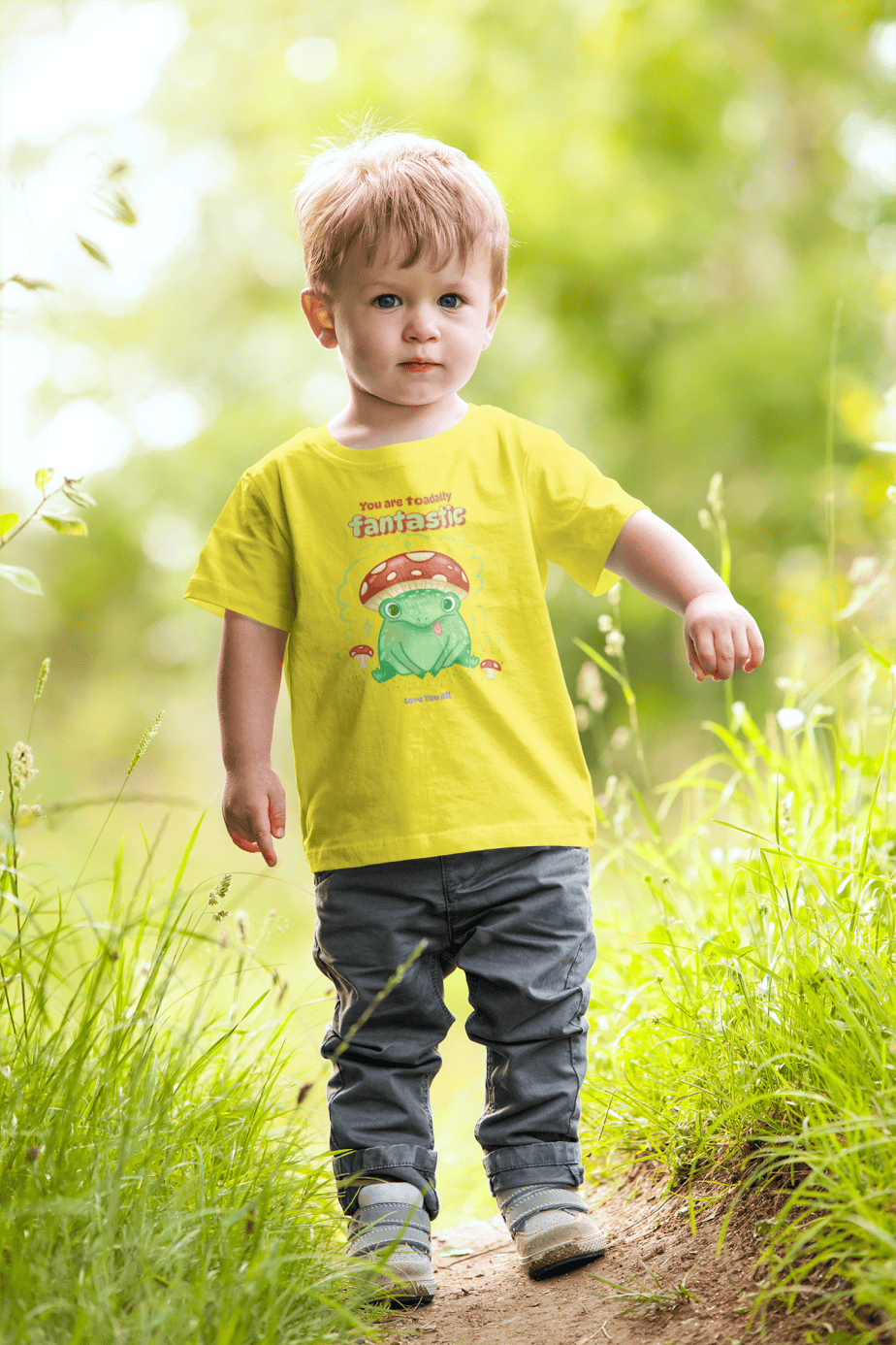 toadally fantastic toddler / infant round neck 100% cotton t shirt