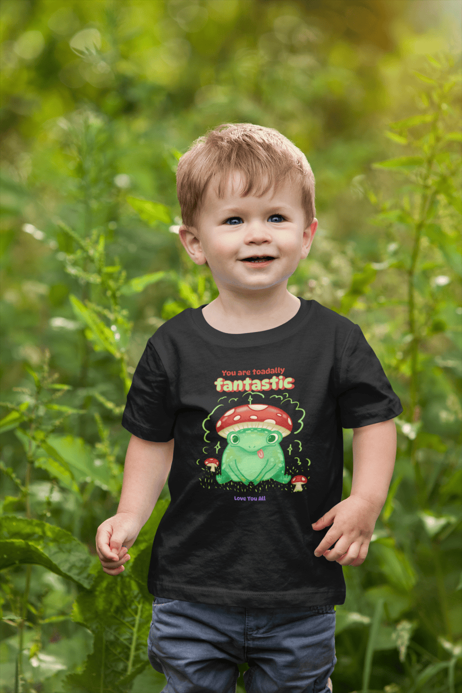 toadally fantastic toddler / infant round neck 100% cotton t shirt