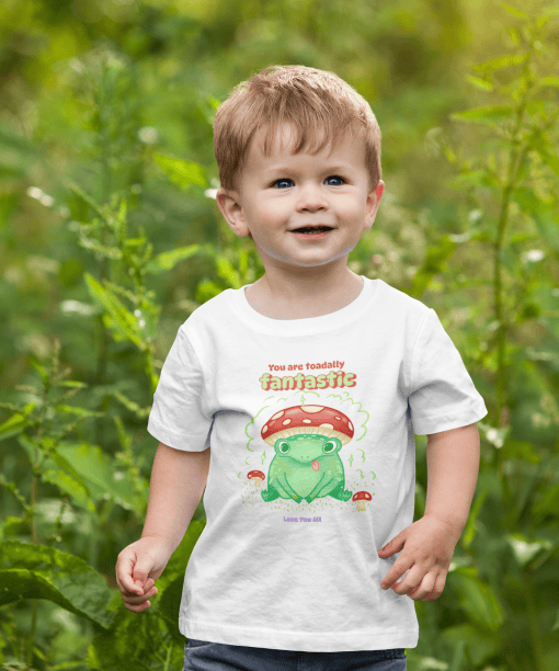 toadally fantastic toddler / infant round neck 100% cotton t shirt