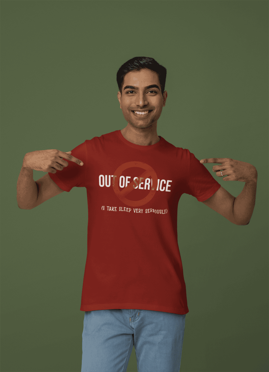 out of service half sleeve unisex cotton t shirt no fancy