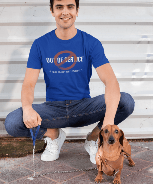 out of service half sleeve unisex cotton t shirt no fancy
