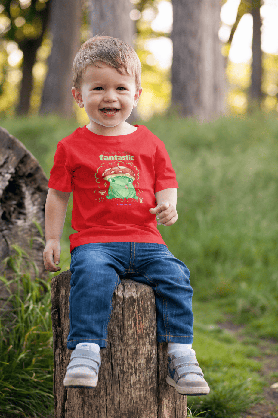 toadally fantastic toddler / infant round neck 100% cotton t shirt