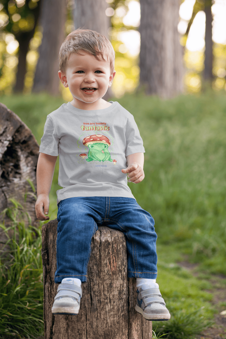 toadally fantastic toddler / infant round neck 100% cotton t shirt