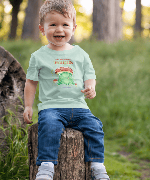 toadally fantastic toddler / infant round neck 100% cotton t shirt