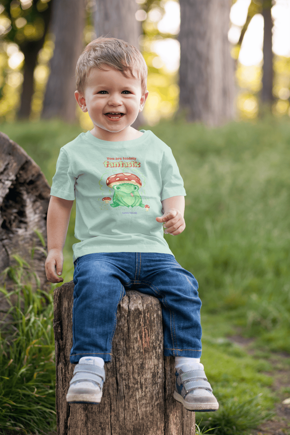 toadally fantastic toddler / infant round neck 100% cotton t shirt