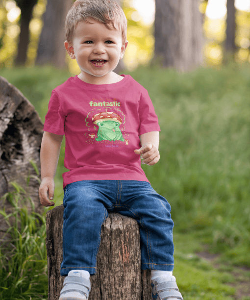 toadally fantastic toddler / infant round neck 100% cotton t shirt