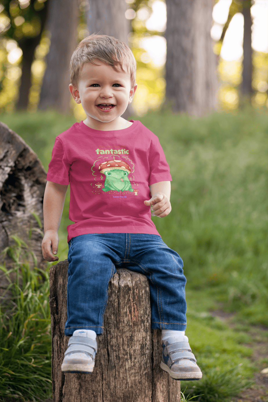 toadally fantastic toddler / infant round neck 100% cotton t shirt