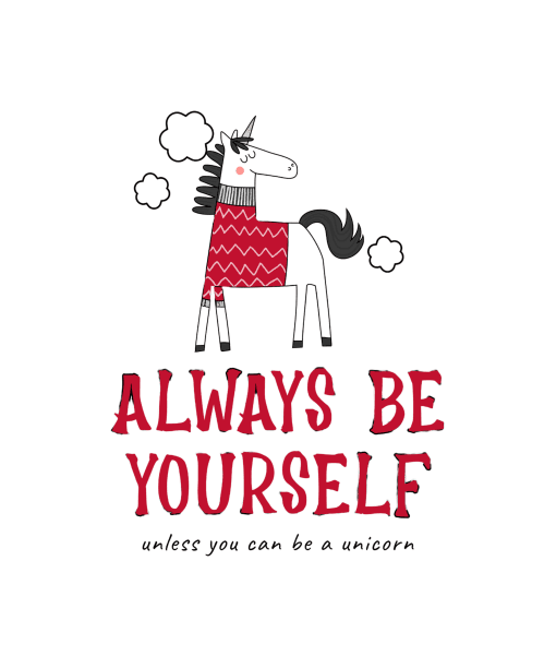 always be yourself round neck 100% cotton t shirt