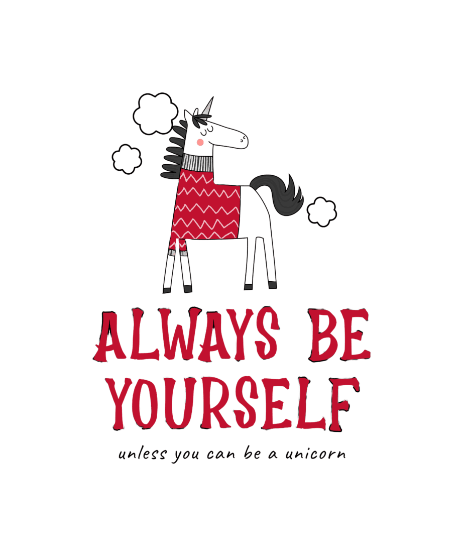 always be yourself round neck 100% cotton t shirt