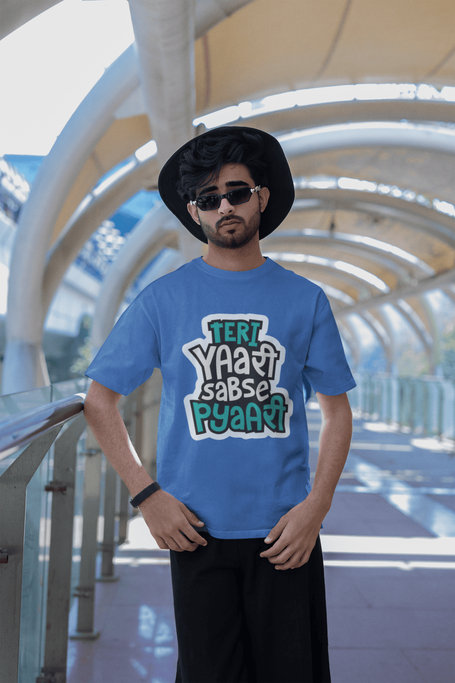 teri yaari sabse pyari half sleeve unisex cotton t shirt