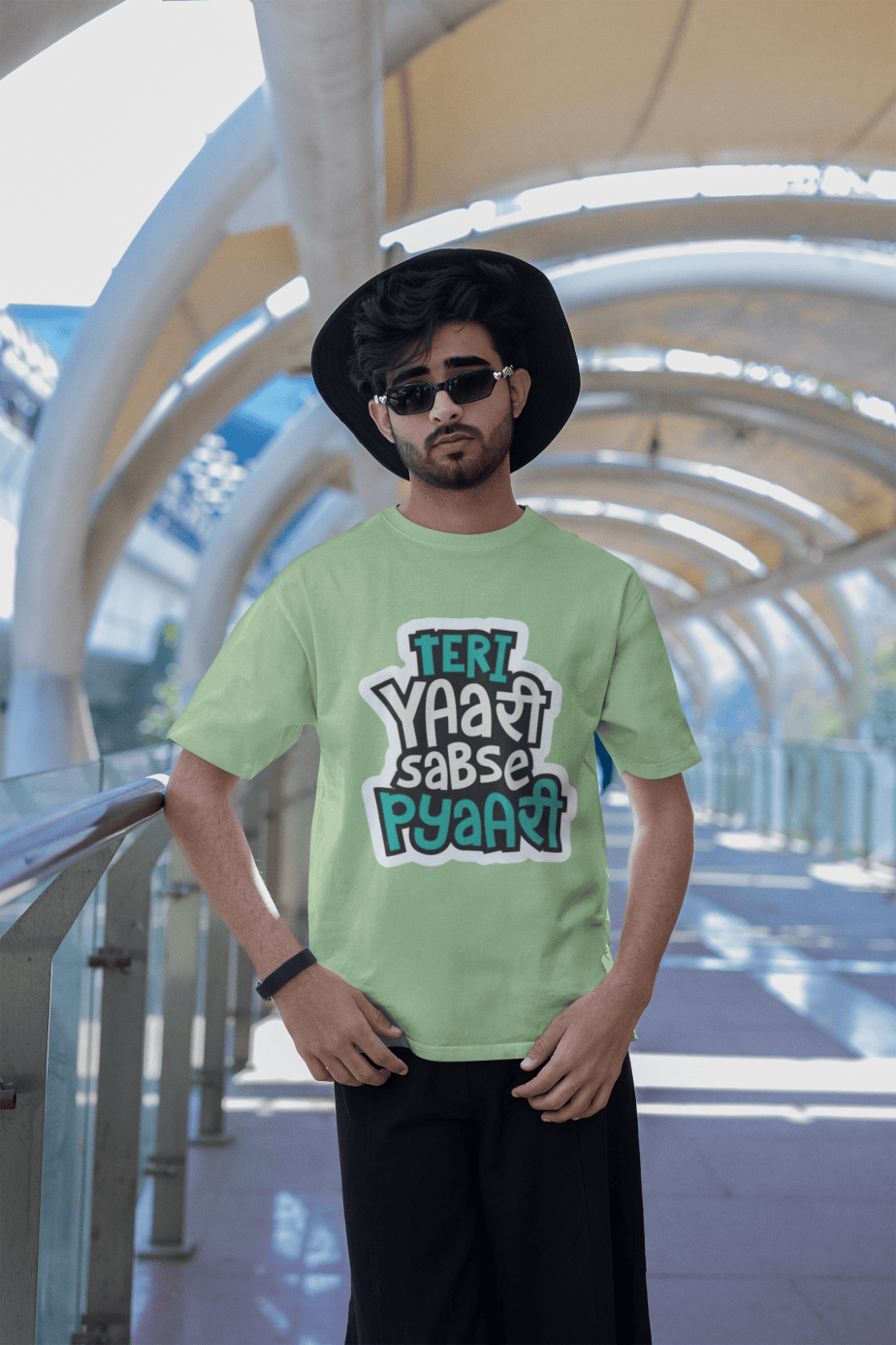 teri yaari sabse pyari half sleeve unisex cotton t shirt