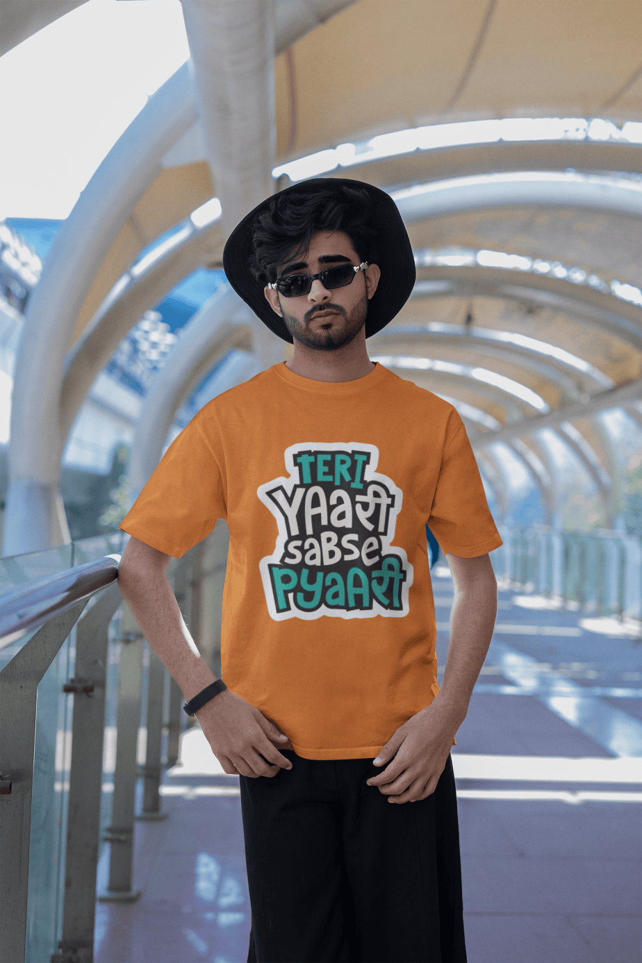 teri yaari sabse pyari half sleeve unisex cotton t shirt